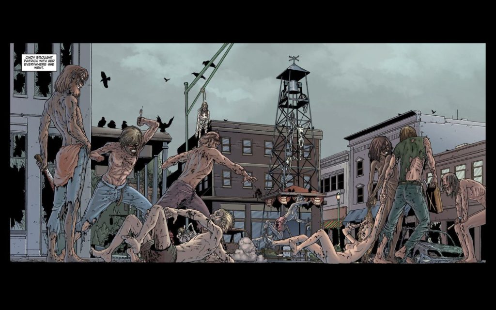 Crossed - Panel from Page 4. Featuring the brutal suffering that the Crossed put human beings through.