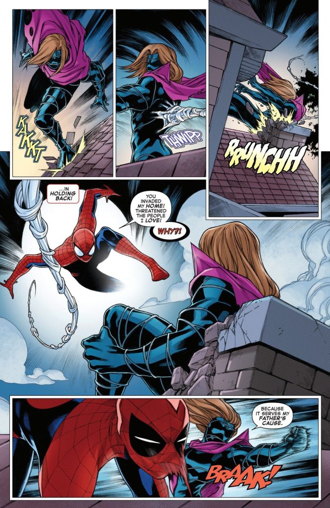 Kaine confronts Spider-Man