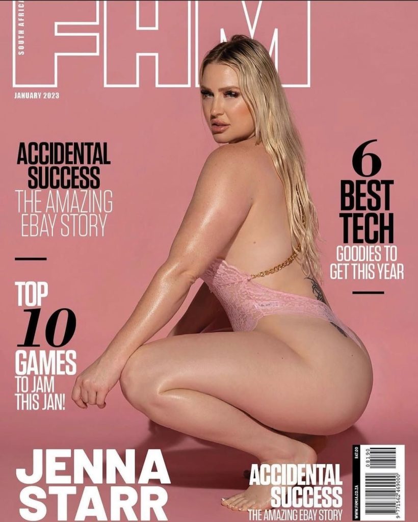 Jenna Starr on the cover of FHM - January 2023
