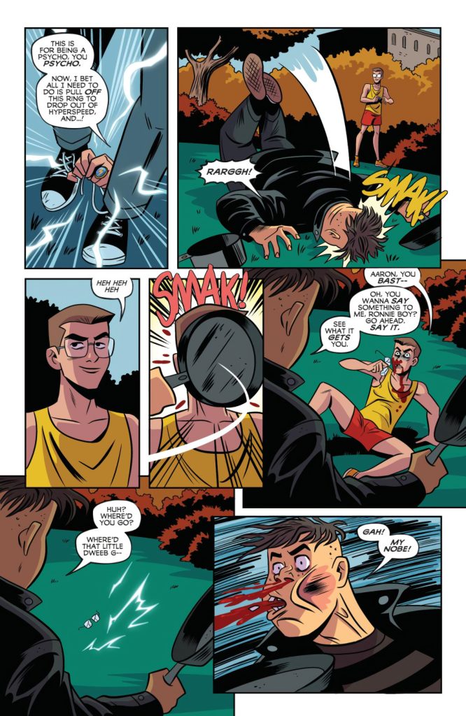 Super Creepshow #1 (2026), Page 18. Ron confront his bully - with surprising consequences!