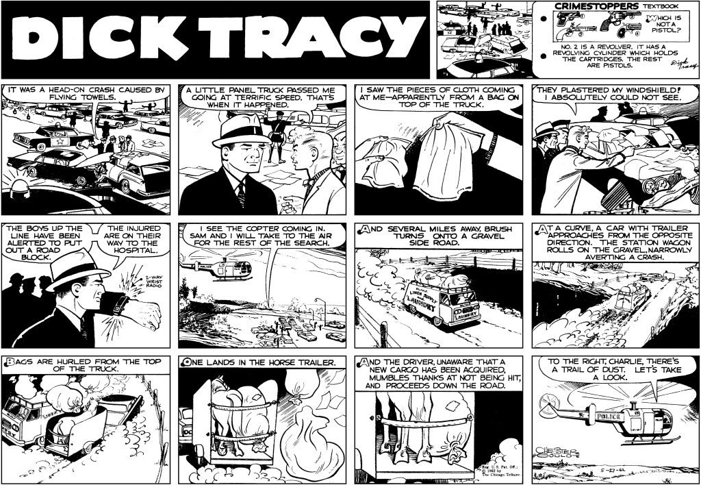 An example of the Dick Tracy strip which you'll find in the Dick Tracy Kickstarter
