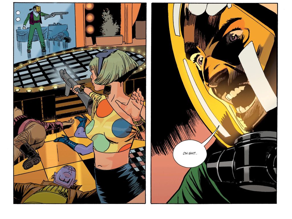 A scene from Star-Crossed #1. When Lux Gaston realises he's screwed!