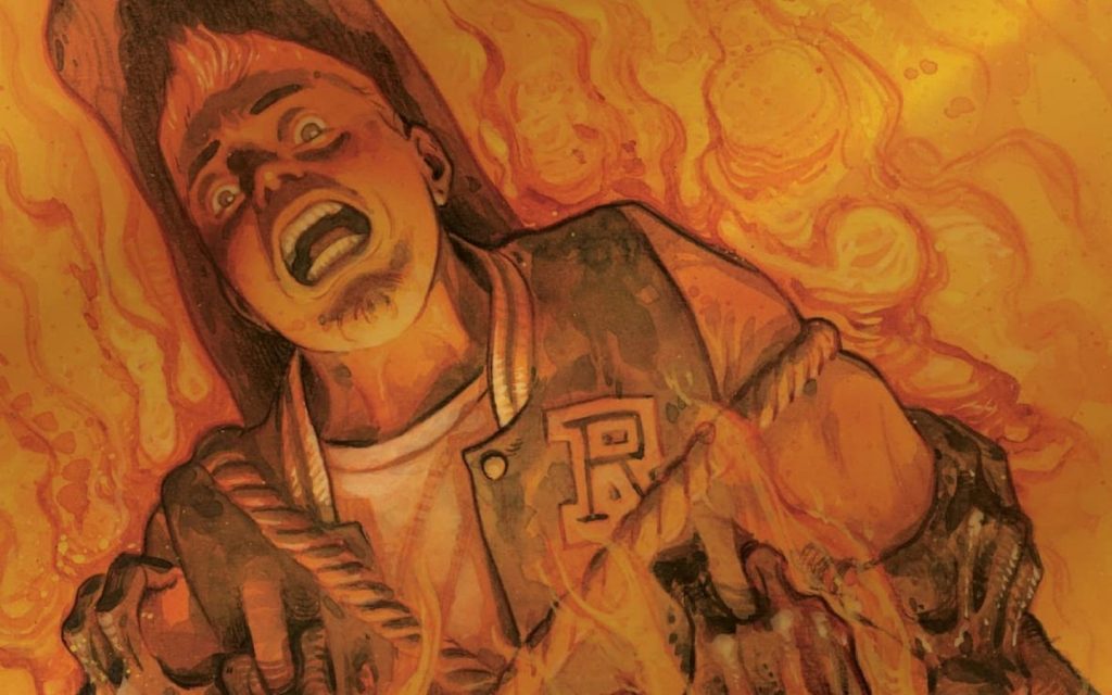 Archie burning in Hell
