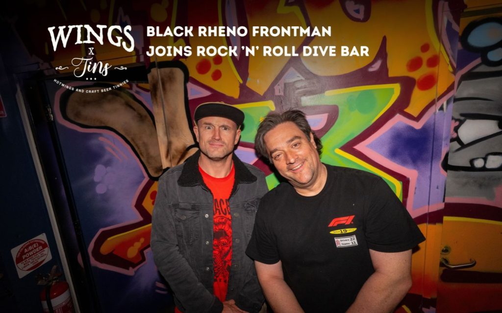 Black Rheno Frontman joins Rock N Roll Dive Bar Wings & Tins