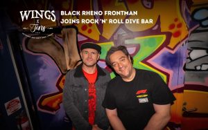 Black Rheno Frontman joins Rock N Roll Dive Bar Wings & Tins
